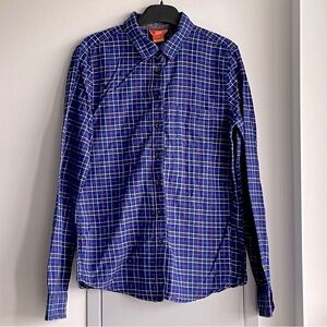 💗 JOE FRESH Purplish Blue Plaid Shirt
